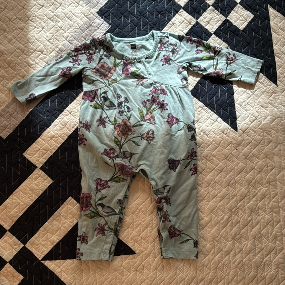 Tea long sleeve romper, 9-12 mth
